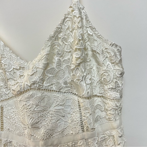 NWT Ted Baker White Ivory Lace Midi Dress Bridal Wedding Ted 5 US 12 XL $519 - Picture 5 of 10